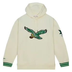Philadelphia Eagles Cream Chainstitch Hoodie