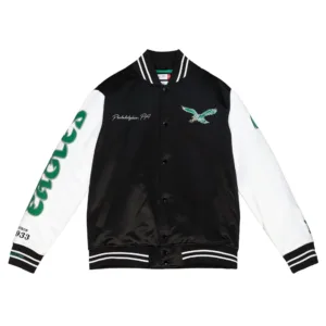 Philadelphia Eagles Team Origins Varsity Satin Jacket