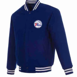 Philadelphia Varsity 76ers Royal Blue Wool Jacket