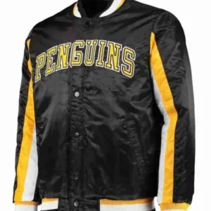 Pittsburgh Penguins The Ace Varsity Satin Jacket