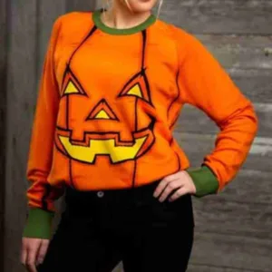 Pumpkin Halloween Sweater for Adults