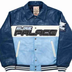 Pure Palace Blue Leather Jacket