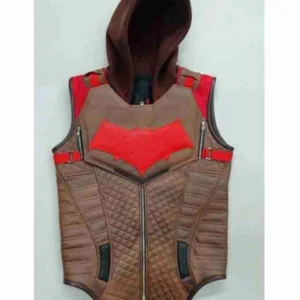 Red Hood Gotham Knights Leather Vest
