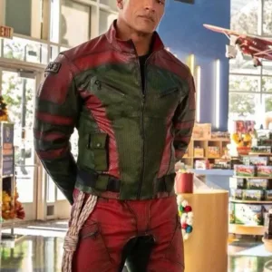 Red One Dwayne Johnson Leather Jacket