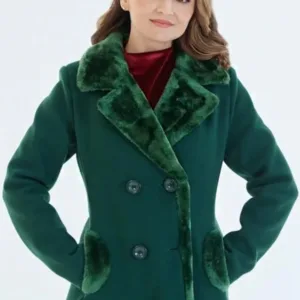 Rescuing Christmas 2023 Rachael Leigh Cook Green Coat
