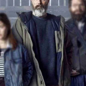 Riders Of Justice 2021 Mads Mikkelsen Grey Jacket