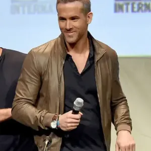 Ryan Reynolds Deadpool 3 Brown Leather Jacket