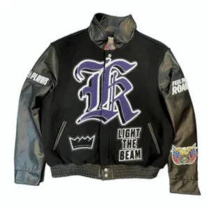 Sacramento Kings Wool & Leather Varsity Jacket