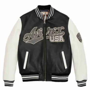 Script USA Varsity Black Jacket