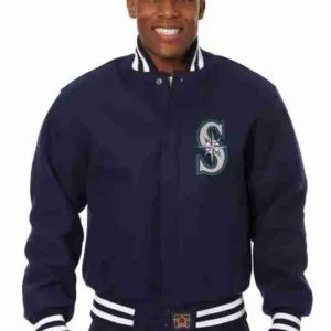 Seattle Mariners?Navy Wool Jacket