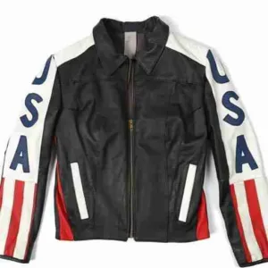 Selena Gomez USA American Flag Jacket