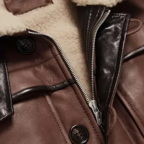 Shearling-Lined Leather Bomber Jacket1 Shearling-Lined Leather Bomber Jacket1