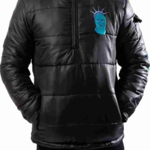 Ski-Mask Logo Black Puffer 917 Jacket