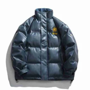 Smiley Puffer Blue Jacket