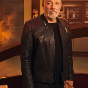 Star Trek Picard Season 3 Captain Riker Leather Jacket