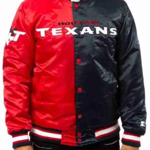 Starter Houston Texans Black & Red Jacket