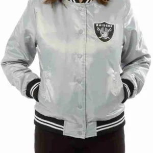 Starter Las Vegas Raiders Metallic Gray Jacket