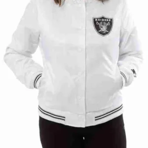 Starter Las Vegas Raiders White Jacket