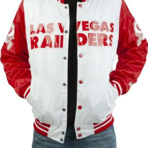 Starter Las Vegas Raiders White Red Jacket