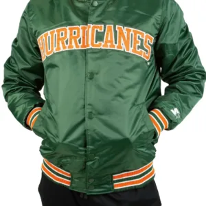 Starter Miami Hurricanes Satin Jacket