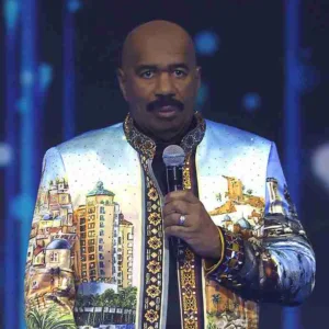 Steve Harvey Miss Universe 2021 Multicolor Coat