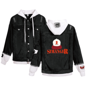 Stranger Things Black Denim Jacket