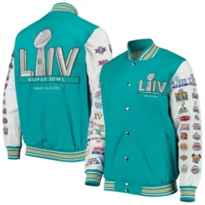 Super Bowl LIV Sports by Carl Banks Aqua & White Generic Jacket