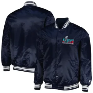 Super Bowl LVII Starter Locker Room Varsity Navy Jacket