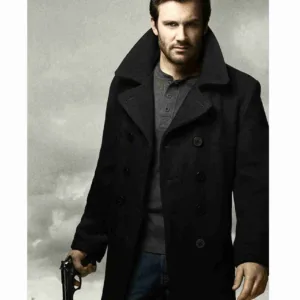 Taken Bryan Mills Black Wool Peacoat