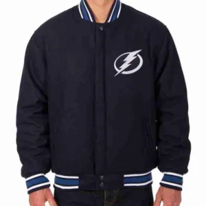 Tampa Bay Varisty Lightning Navy Blue Jacket