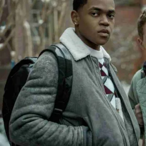 Tariq St Patrick Grey Shearling Jacket