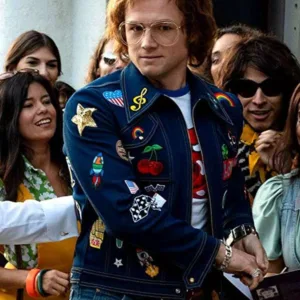 Taron Egerton Rocketman Blue Denim Jacket
