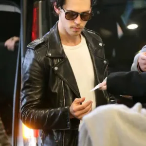The Bikeriders Austin Butler Black Leather Jacket