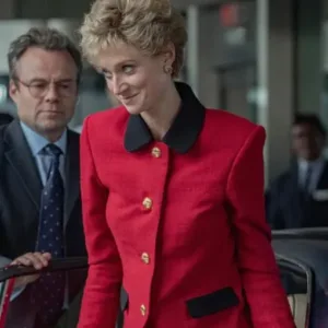 The Crown Season 5 Elizabeth Debicki Red Coat