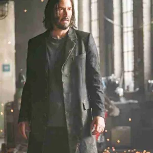 The Matrix Resurrections 2021 Keanu Reeves Black Coat