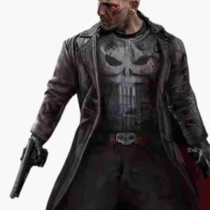 The Punisher Frank Castle Jane Leather Trench Coat