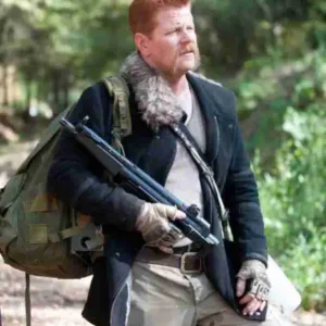 The Walking Dead Michael Cudlitz Black Wool Jacket