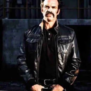 The Walking Dead Simon Black Leather Jacket