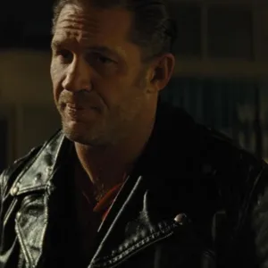 Tom Hardy The Bikeriders 2023 Black Leather Jacket