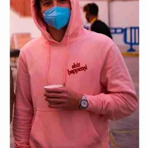 Tom Holland Shit Happens Pink Hoodie