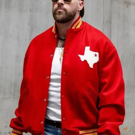 Travis Kelce Dallas Texans Jacket2 Travis Kelce Dallas Texans Jacket