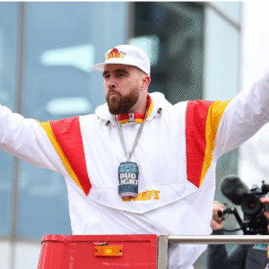 Travis Kelce Kansas city chiefs victory parade jackets