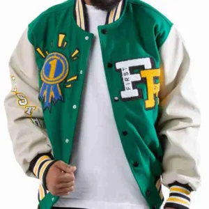 Trophies Varsity Green Wool Jacket