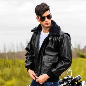 U.S Navy G-1 Military Flight Black Jacket