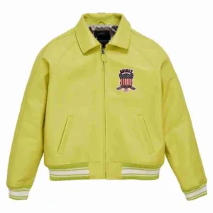USA Icon Yellow Leather Jacket