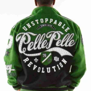 Unstoppable Pelle Pelle Revolution Green Jacket