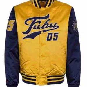 Varsity FUBU College Yellow & Blue Jacket