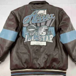 Vintage Brown Faux Leather Jacket