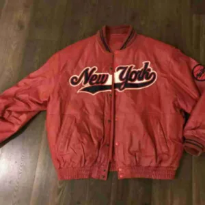 Vintage New York Baseball Leather Jacket