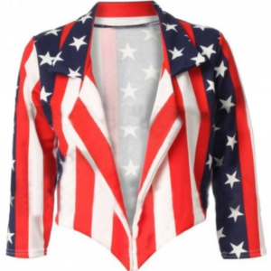 Women Independence Day American Flag Jacket